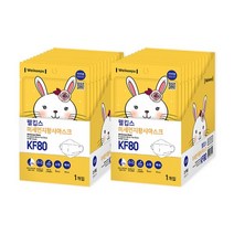 웰킵스 미세먼지황사마스크 소형 KF80, 50개입, 2개, 백색