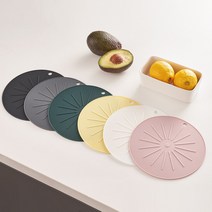 리빙안 실리콘 인덕션 보호 스크래치 방지 매트, 딥그레이, 대, 1개