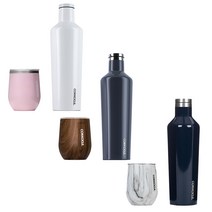 콕시클 텀블러 and 스템레스 미니잔 세트 보온 보냉 이지그립 논슬립 사무실 보온병, 월넛우드&그라파이트