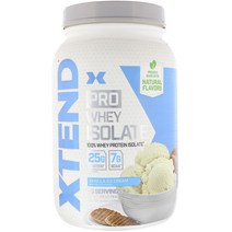 사이베이션 엑스텐드 프로 웨이 프로틴 아이솔레이트 단백질 보충제 바닐라 아이스크림 글루텐 프리, 1개, 810g