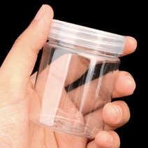 슬라임 제작 공병 액체괴물 통 투명 플라스틱 빈 용기, 지름/용량, 7cm - 250ml