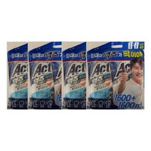 두바이_미니샵_액츠 퍼펙트 베이킹소다 1600ml+1600ml 겸용 리필 4입 상세제 세탁 츠퍼펙트 체세제 의류 빨래 체세탁 세탁용 츠액상++mingpin*, #합리적선택++
