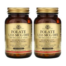 1+1 솔가 엽산 1 333 mcg DFE (folic acid 800 mcg) 250정 Folate 1 333
