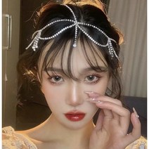 요정인가 공주인가 큐빅드롭 왕관형 큐빅 머리장식 헤어밴드 10302
