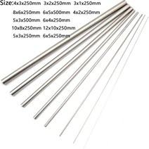 각관 튜브 파이프 아연 스테인레스 플라스틱 실버 라운드 304 스틸 모세관 od 3 4, 8x6x250mm 1pc