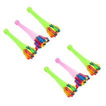 자동 물풍선 제조기 37p 다발 물폭탄 유아 물풍선 만들기 장난감 세트 물놀이 놀이 필수품 각종 행사용 워터 벌룬 제조기, 6세트, 혼합색상