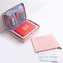 자격증보관함 자격증케이스 천 가벼운 방수 파일 면허증 수납함, 그레이
