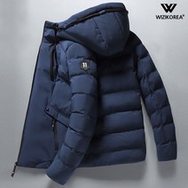 후드 패딩점퍼 남자 남성 겨울 베이직 기본 모던 심플 자켓 WI027P