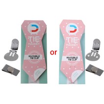 실용적인 마그네틱 타이 클립 보이지 않는 우아한 남성 정장 재킷 스테인레스 스틸 마그네틱 옷깃 핀 넥타이 유지