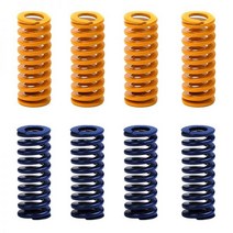 자동차 전방 감지 센서 4/8PCS 8*20mm 3D 프린터 마더 보드 압축 스프링 라이트로드 용 CR 10 Ender 3 Heatbed 하단 연결 레벨링 597EA 3, Yellow, 8PCS Spring