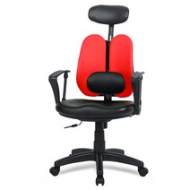 엔젤의자 CW형 고급형 요추헤더형, 엔젤CW 고급형 요추헤더형:화이트바디 올메쉬-오렌지