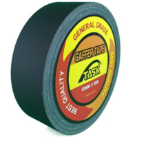 테스크 무광 면테이프 MATT BLACK 50mm x 55m, 2개