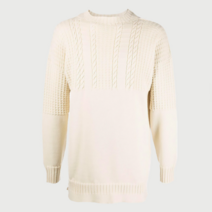 메종마르지엘라 마르지엘라 22SS 아이보리 크루넥 케이블니트 S30GP0336 S17911 102