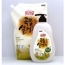 BKG코스트베이킹소다 흰옷누런때 장판찌든때곡물설거지 750ml 트리오 주방세제 용기 설거지 애경먹는 중탄산나트륨 과탄산나트륨 과탄산소다수, 트리오 곡물설거지 우리밀 750ml 용기