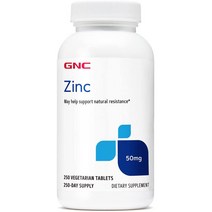 GNC 아연 50mg 250정 x 1통 Zinc