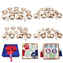 방짜유기 혼수 예단 반상기 모음 혼수용 2인용식기 4인용식기 예단선물포장 보자기포장, 예단 옥개량칠첩반상기(2인용)