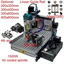 목공 선반 기계 CNC 밀링머신 5 축 cnc 6040 나무 라우터 1500w 4 축, 컨트롤 박스만, 300x600x100mm, 220v EU 플러그, 1개