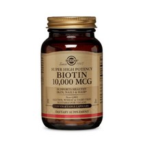 솔가 비오틴 10 000mcg 베지터블 캡슐 글루텐 프리 비건, 120개입, 1개