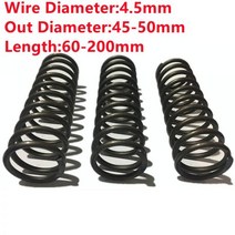 커스텀 대형 강력 압축 코일 스프링 4.5mm 와이어 직경 * 45/50mm * 60/70/80/90/100/120/150/200mm 길이, 50mm, 160mm