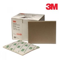 3M 스폰지 연마재 페파 1장 프라이머 퍼티 연마석 퍼티작업 수공구 칠작업, 02604 (320~400방)