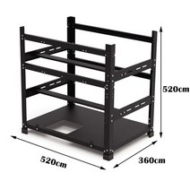 PC 케이스 12 gpu open mining frame rig case 3 rig, 3레이어 12gpu 케이스