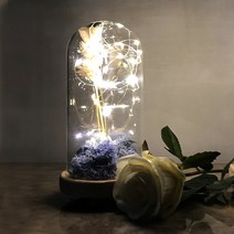 [돔스] LED 부케유리돔 미니유리돔 스몰(S) 9.5×19cm, 유리돔_스몰(s):구매안함