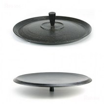 고기 주물방식 부침개 전부침 전판 구이판 외경 전통 솥뚜껑 빈대떡 화덕 삼겹살 그리들 불판 38cm, 1호