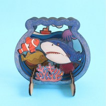 [아이디몬] 우드시어터 바다 만들기 팬시우드 DIY, 단품