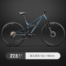 MTB 풀샥 듀얼샥 산악자전거 소프트테일 시마노 오일디스크 필립스 RATTLER, 33단, 27.5인치, 스카이 블루