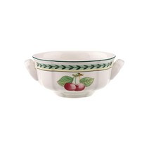발레로이앤보흐 French Garden Fleurence 크림 수프 컵 355ml(12온스) 화이트멀티컬러, 12 oz_French Garden