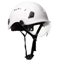 안전모 고급 경량 고글 투구형 보안경 헬맷 사계절용, 오렌지 단일 캡