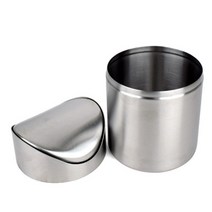 철제쓰레기통 화장대 탁상용 뱅뱅이 스텐휴지통 소형, 1개, 본상품선택