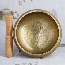 안성 유기 놋 그릇 반상기 세트 가지 유형 티베트어 요가 노래 큰 명상 황동 노래 가방 스티커로 수제, 유형 1, 10.5cm