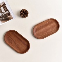 타원형 우드 트레이 2size.청년리빙(무료배송), 타원형(대형), 단품