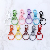 짱패브릭 (1개) 칼라토이키링 키오링 열쇠고리, 카키그레이