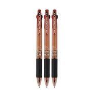자바펜 제트3볼 3색 볼펜 0.38mm, 0.38 Brown, 3개