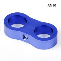 연료호스 연료고무호스 경유호스 1pcs 알루미늄 빌렛 듀얼 an4 11mman6 14mman8 16mman10 20mm 꼰 수도관 분리기 클램프 케이블 패스너 rs-hr013, an10 블루