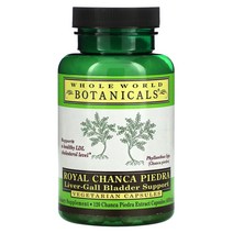 Whole World Botanicals 로얄 찬카 피에드라 간-쓸개 보충제 400mg 베지 캡슐 120정