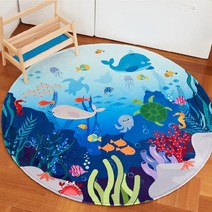 바다탐험 150 원형러그 카페트 아이방 꾸미기
