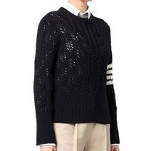 [톰브라운] [명품] 22FW 여성 사선 니트 FKA383A Y1024 415 FKA383