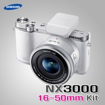 삼성 정품 NX3000+16-50mm 렌즈킷/Wi-Fi/스마트카메라/미러리스 k, 블랙, 삼성 16mm+일반UV필터