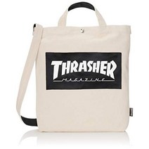 [슬래셔] [유니섹스] 숄더백 2WAY (캔버스) [ THR-133 2Way Shoulder Bag ] 대각선 A4 WTBK 화이트 블랙