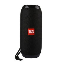 하이앤드 오디오 스피커 TG117 휴대용 블루투스 스피커 무선베이스 열 방수 야외 지원 AUX TF USB 서브 우, 01 black