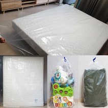 매트리스 포장비닐 대형비닐 1장 이사비닐 끈봉투 50X75cm 5장 2종세트