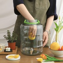 유리 수도꼭지 효소병 과실주병 담금주병 5L-15L, 효소병5L