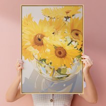 위아트 레이니 해바라기 꽃그림 풍수그림 기획전 12종, 1.썬플라워 멜로디_02, 6호, 캔버스아트(노프레임)