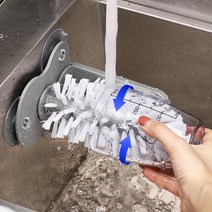 텀블러세척기 자동컵세척기 가정용세척기물컵 강모 브러시 클리너 흡입 컵 회전 유리 세척 브러쉬 바 주방, 한개옵션0, 한개옵션0