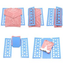 빨래개기 티셔츠 접기 옷 접는판, 하늘색, 1개