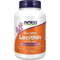 Now Food 나우푸드 레시틴 1200mg 소프트젤, 100소프트젤