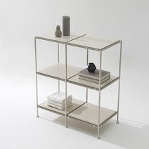 비아 모듈가구 2X2 UV 선반 수납장 SWL185C, 블랙